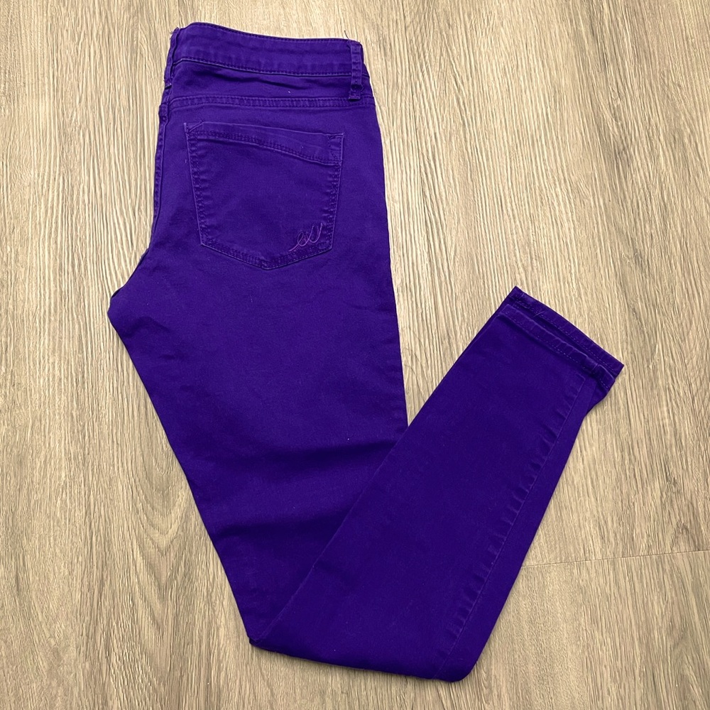 Express Jeans Purple Skinny Size 8